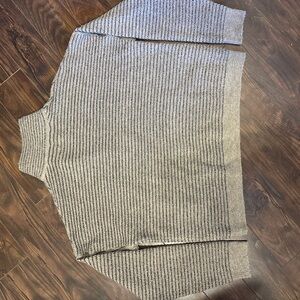 Volcom Gray Striped Sweater Half Zip